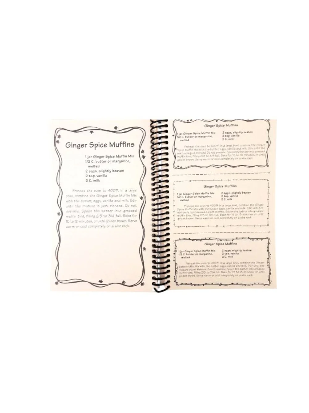 Vintage Gifts In A Jar Muffins & Breads Recipe Book Spiral-Bound 2001 DIY Ideas